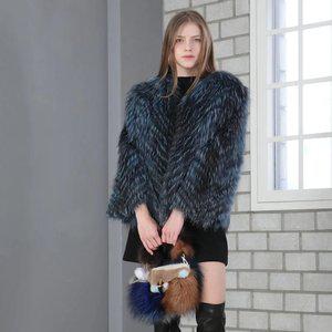 06프레티지천연사가실버폭스블루자켓