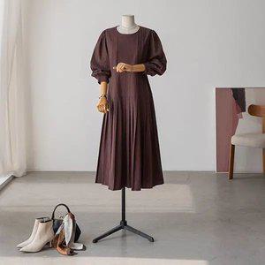 (안나앤플러스) A. 마리나 플리츠 원피스[드레스D0827H05] 빅사이즈