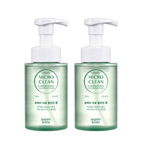 해피바스 마이크로클린 솝베리 버블클렌징폼, 300ml, 2개