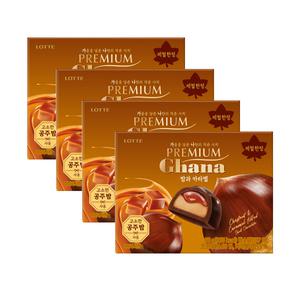 롯데웰푸드 가나 프리미엄 밤과 카라멜 68g, 4개