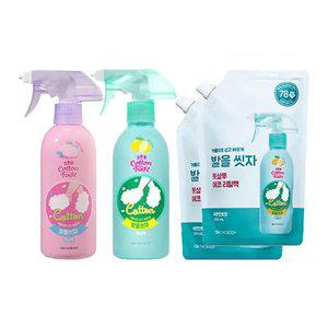 온더바디 발을씻자 코튼풋샴푸 비누향 385ml, 1개 + 레몬 용기 385ml, 1개 + 리필 500