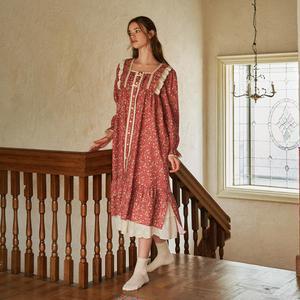 텔링 긴팔 원피스 딥레드 (21수)