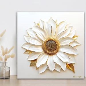 해바라기액자 그림 돈들어오는 해바라기꽃 유화 인테리어그림 30X30cm