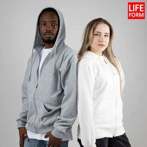 라이프폼 국산 면 코마사 무지티 긴팔 후드집업 후드티