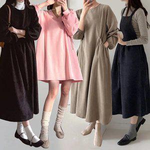 [루즈핏NO.1보리맘] 25FW 신상 빅사이즈 롱 원피스 모음/니트 원피스/임부복/세트/오피