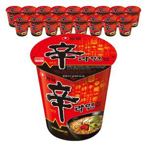 농심 신라면컵, 65g, 18개