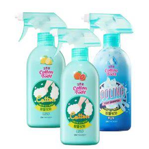 [내일도착]온더바디 발을씻자 풋샴푸 510mlx3개 쿨링+레몬+자몽