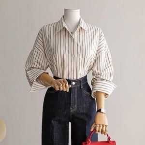 (안나앤플러스) A. 온리 스트라이프 셔츠[셔츠C0821P02] 빅사이즈