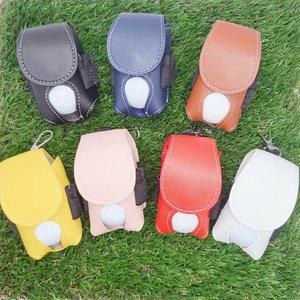 고급프리미엄 가죽골프공파우치 GF-211 7컬러 마그네틱포켓 이지클립