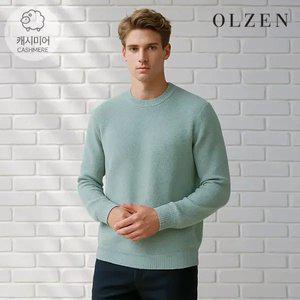 [올젠] 캐시미어 블랜디드 라운드 니트 I (ZOB4ER1301)