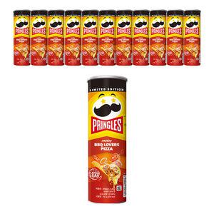 [프링글스] 스모키 바비큐 피자맛 102g, 12개