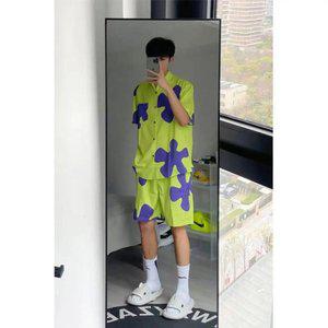 반바지 반팔 셔츠 세트 뚱이옷 뚱이잠옷 스펀지밥 캐릭터 160 90kg 셔츠