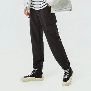 카고 조거 핫팩 팬츠 방한 남녀공용 스포츠 의류 기모 일자 팬츠 3color 빅사이즈 S~2