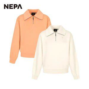 네파 여성 에센셜 C/P 하프집업 맨투맨 7J65364