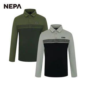 네파 남성 마운틴 코트나 스트라이프 폴로티 7J55201