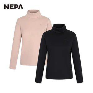 네파 여성 베이직 기모 모크넥 티셔츠 (레귤러) 7J85453