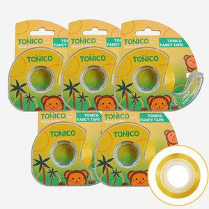 토니코 스카치테이프 다용도 디스펜서포함 몽키 투명 18mm X 15M 5개