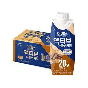 후디스 하이뮨 프로틴 밸런스 액티브 더블샷 커피, 250ml, 18개