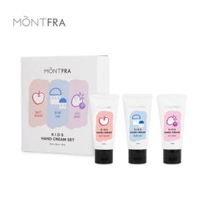 [핑크파우치 증.정] 몽프라 향기 좋은 키즈 어린이 미니 핸드크림 30ml 3종SET(+기프트