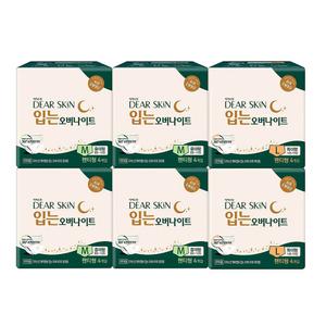 디어스킨 에어엠보 입는 오버나이트, 특대형 4입, 2개 + 중대형 4입, 4개