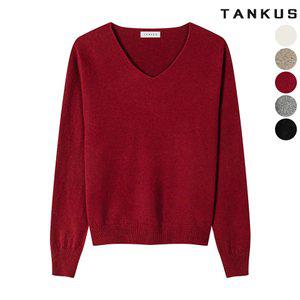 여성 V넥 베이직 니트