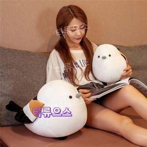 흰머리오목눈이 뱁새인형 참새 뱁이 귀여운 새인형 티류으스