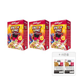 켈로그 후르트링 530g, 3개 + 증정( 프로틴 그래놀라 제로슈거 40g, 2개 )