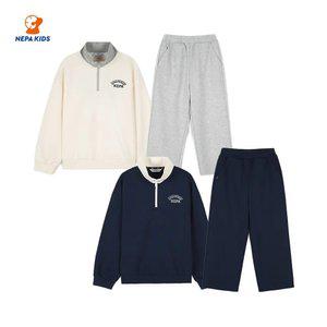 NEPA KIDS 네파키즈 남아 코튼폴리 하프집 트레이닝 세트 KL55953