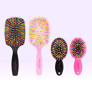 아이캔디 레인보우 볼륨 헤어 패들브러쉬+미니브러쉬 2종 세트