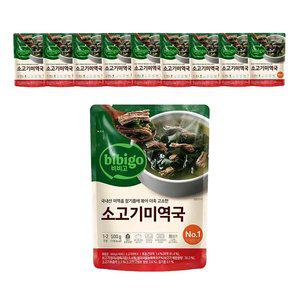CJ 비비고 소고기미역국, 500g, 10개