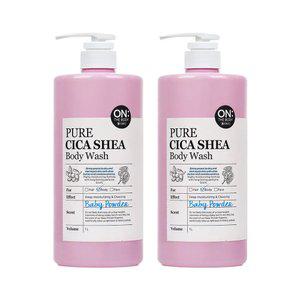 온더바디 퓨어시카 바디워시 베이비파우더 1000ml, 2개