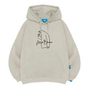 엘라모 기모H 미스터베어 후드티 남녀공용 빅사이즈 M~4XL