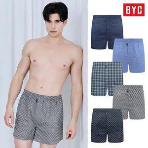BYC 남자 프리미엄 순면 트렁크 5종세트BT01