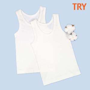 TRY 남아동 순면 민소매런닝 3매