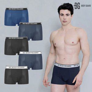 보디가드 남성 드로즈 5종 세트 여름 남자 팬티 메쉬 속옷 쿨 프리컷팅 A