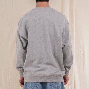 엘라모 쭈리 베이직 무지 빵떡패치 오버핏 맨투맨