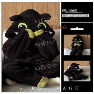 투슬리스 댄스 밈 잠옷 포근한 양털 파자마 세트 티류으스