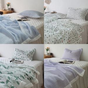 국내산 시어서커 냉감 여름 홑이불 1장 / 2장 홑겹이불 캠핑 블랭킷 차박이불