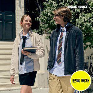 (판매가:39,900원) 베이직하우스 플러피플리스 레귤러핏 집업 자켓