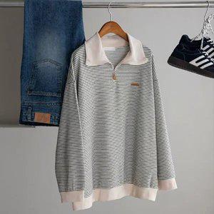 (안나앤플러스) 앤피 피치기모 반집업 티셔츠[티셔츠DZU44] 빅사이즈