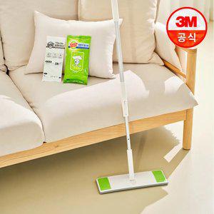 [3M] 대형 올터치 막대걸레 세트(막대걸레+정전기10매+물걸레1매)