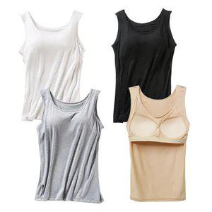 일체형 모달 브라캡 나시 브라탑 레이어드 런닝 캐미솔