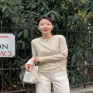 MADE 울텐셀 골지 프릴 긴팔 티셔츠 (6color)