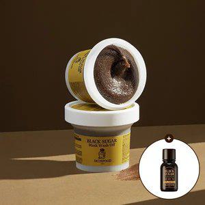 [스킨푸드][쿠폰가7,290원]블랙슈가 마스크 워시오프120g + (증정) 첫 세럼 더 에센셜