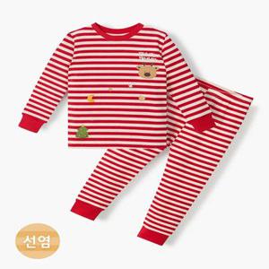 유니프랜드 루돌프ST(RD) 올스판후라이스 9부내의 아동 유아실내복 간절기 긴팔 상하세