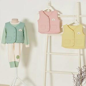 유니프랜드 삼중지 보온 반조끼 아동 유아 홈웨어