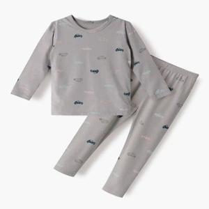 유니프랜드 자동차 히트웜 9부내의 아동 유아실내복 가을 겨울 긴팔 이너웨어 상하세트