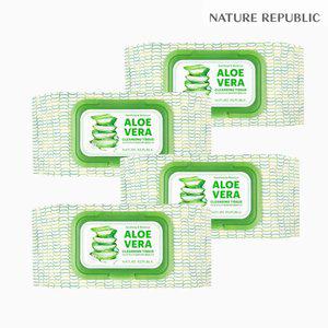 [네이처리퍼블릭] 2+2 수딩 앤 모이스처 알로에베라 클렌징 티슈