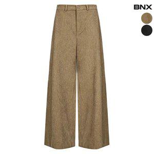 여성 밴딩 코듀로이 와이드 팬츠