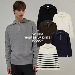 (택가 69,900원)마인드브릿지 하프집업니트 MAKT71A1